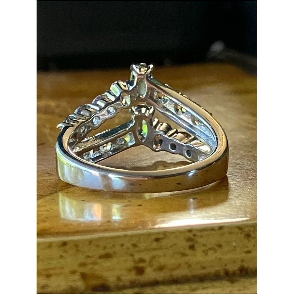 Multicolor Spinel Sapphire Ring Size 8